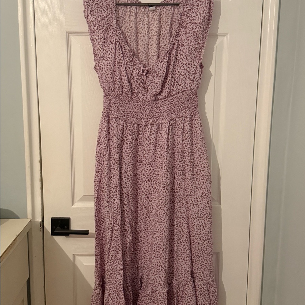 Old Navy Pink Ruffled Tiered Sundress